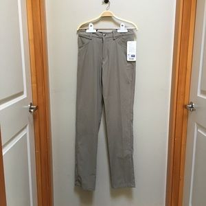 Lululemon ABC pants 32 Waist Tall beige NWT